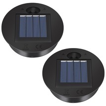 2 Pack Solar Lights Replacement Top - 7 Lumens Led Solar Panel Lantern Lid Light - £14.94 GBP