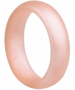 Silicone Wedding Rings For Women - PEARL PINK Safety Ring Lot of 1 - £9.50 GBP