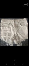 ladies White Denim Shorts Size Xs/6 By Freepeople BNwot - £14.20 GBP