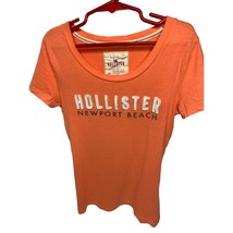 Hollister Womens Size XS Orange Short SLeeve TShirt T Shirt Newport Beach  Tee T - £7.90 GBP