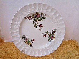 SPODE COPELAND CHINA SALAD PLATE BASKET WEAVE WICKER LANE MADE IN ENGLAND  - $111.01 MXN