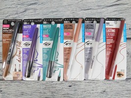 Maybelline Cosmetics Makeup Lot - Set of 6 Items Total - Eye Liner, Brow Liner - £23.29 GBP