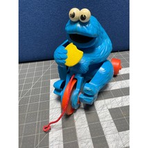 1982 Hasbro Sesame Street Cookie Monster Pull Toy Tricycle Vintage Rare ... - $19.34