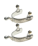 Jacks Stainless Steel Engraved Show Spurs - $99.27 CAD