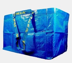 3 Ikea FRAKTA SHOPPING BAG LARGE REUSABLE LAUNDRY TOTE GROCERY STORAGE - $12.30