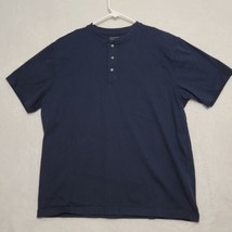 LL Bean Men&#39;s Polo Shirt Size L Large Traditional Fit Blue Short Sleeve Cotton - £13.97 GBP