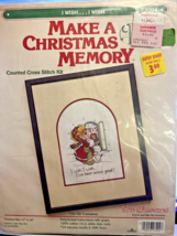 1985 Wee Winsomes I wish I wish CHRISTMAS MEMORY Cross Stitch Kit #3004 - $5.82