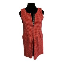 Red Black Urban Outfitters Silence + Noise Houndstooth Dress Punk Rock Y... - $26.18