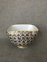 Vintage Japanese Porcelain Gilded Floral Partern Bowl by Kutani Shoza - $185.00