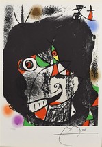 Joan Miro End of Illusion I Offset Lithograph Plate Signed Limited Ed. - £71.22 GBP