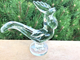 Glass Rooster New Martinsville Glass 1930s-40s Art Deco - £50.00 GBP