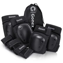 The Three-In-One Protective Gear Set For Skateboarding, Roller, Black L. - $607.64 MXN