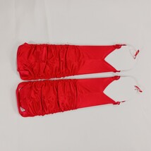 Sexy Women's Nylon Spandex Blend Fingerless Stretch Red Gloves - One Size image 12