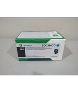 New Genuine Lexmark 80C1HC0 CYAN Standard Yield Return Program Toner Car... - $27.72