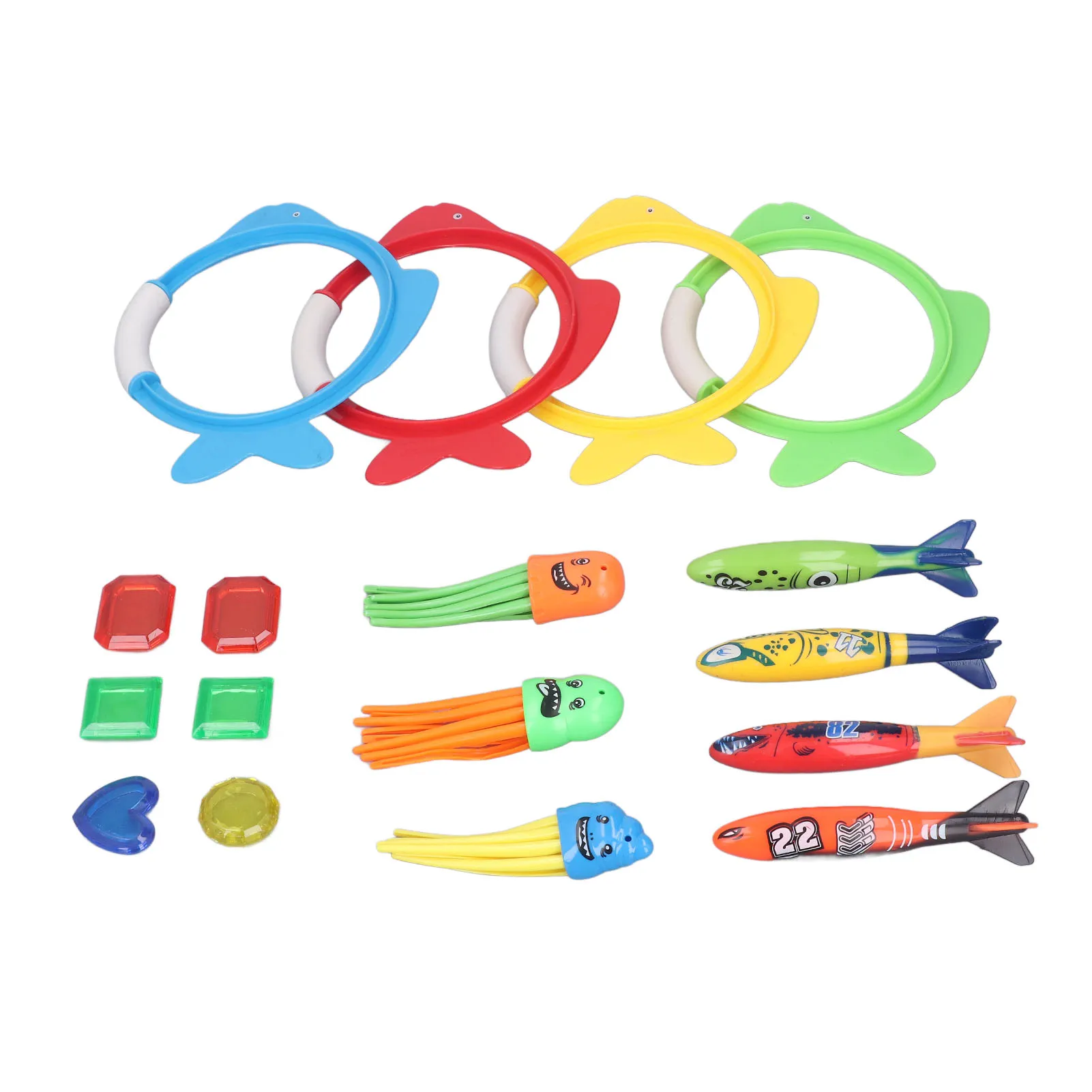 17pcs Children Swimming Pool Toys Underwater Summer Pool Diving Toys Parents - £18.14 GBP+