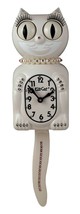 Limited  Pink/White Kit-Cat Klock Swarovski Hand CraftedJeweled Clock Lady - $2,606.52 MXN