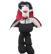 Dracula Vampire Puffalump Plush 22&quot; Large Halloween Decor Stuffed Toy VTG - $29.65
