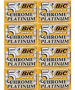 40 Bic Chrome Platinum Double Edge Razor Blades - £9.29 GBP