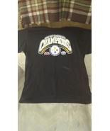 Pittsburgh Steelers NFL 2005 AFC Conference Champions Champs Men T Shirt... - £14.01 GBP