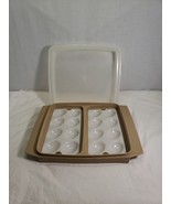 Tupperware Deviled Egg Keeper Carrier Tray Container Vintage - $19.22 CAD