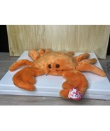 Ty Beanie Buddy Digger Orange Crab Very Soft With Tags Clean Plush Toy S... - $14.60