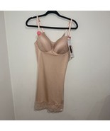 NWT Red Hot Spanx Lace Cupped Full Slip XL  Comfort Wire Free Shapewear $58 - €26,05 EUR