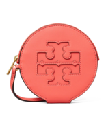 Tory Burch Ella Bio Circle Zip Card Case Bag Purse Wristlet ~NWT~ Coral - $2,412.68 MXN