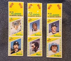 Lot Of 3 Uncut, Unopened 1982 Squirt Topps Baseball Cards, Winfield, Guidry, NY - £14.38 GBP