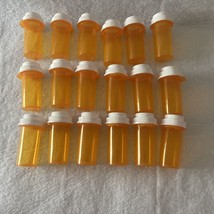 Lot 18 Empty Plastic RX Pill Bottles Medicine For Crafting Fishing Storage Hobby - £7.96 GBP