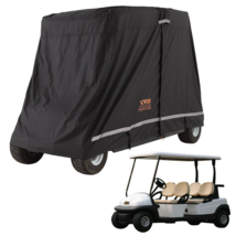 4 Passenger Golf Cart Cover 600D Polyester Full Cover Waterproof Fits Mo... - £61.40 GBP