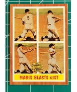 2001 Topps Archives Roger Maris Card #438 Maris Blasts 61st - $1.93