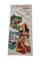 Indiana Vintage Travel Map Rand McNally National Automobile Club - $12.85