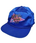 Vtg Pepsi Gotta Have It Adjustable Trucker Hat Blue Nylon Rope Trim 90s Ad - $41.16 CAD