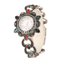 Fashion Big Brand Luxury Vintage Bohemian Style Tibet Silver Color+AAA Resin Cry - £16.63 GBP