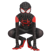 Spider-Man: Into the Miles Morales Costume Cosplay Zentai Suit Spider-Verse Kids - £15.97 GBP