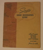 Singer Sewing Machine Company Vintage Home Decoration Guide 1940 - $9.99