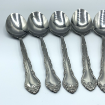 Stainless Steel Oval Dinner Spoons Flatware UNF220 KOREA Unknown Maker S... - £15.04 GBP