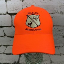 Wildlife Association Neon Orange Ball cap Hat Strapback - £11.64 GBP