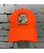 Wildlife Association Neon Orange Ball cap Hat Strapback - £11.64 GBP