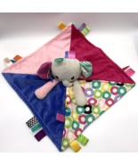 Taggies Elephant Lovey Security Blanket Sensory Soother Bright Starts - £15.93 GBP