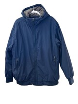 Guide Gear Full Zip Jacket Men&#39;s XLarge Navy Blue Long Sleeve Hoodie Pocket - $45.05