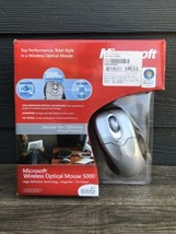 Microsoft Wireless Optical Mouse 5000 High definition magnifier tilt wheel Right - £49.73 GBP