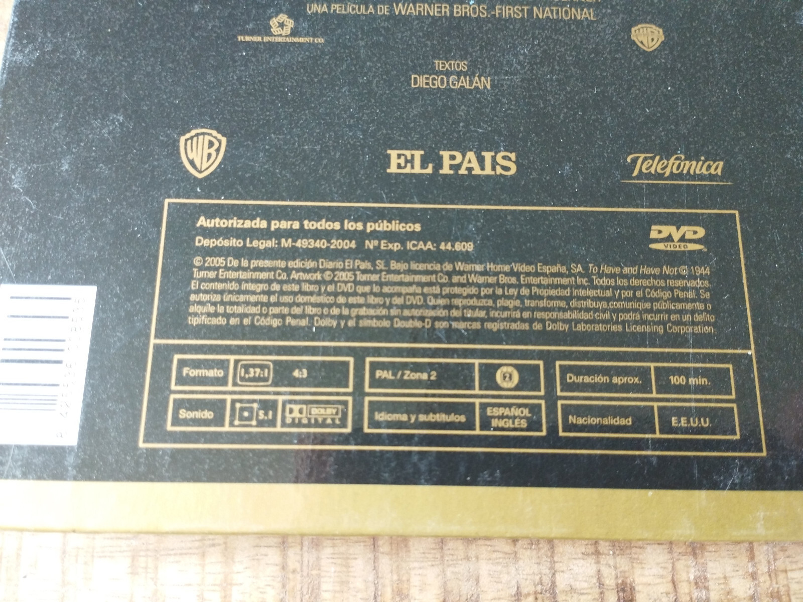 To Have And No Have Humphrey Bogart Lauren Bacall DVD + Book Special Edition Am Item image 3