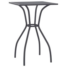 Outdoor Garden Patio Anthracite Steel Mesh Coffee Dinner Dining Table Ta... - $72.97+