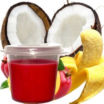 Banana Coconut Mango Soy Wax Scented Soy Wax Candle Melts Shot Pots, Vegan, Hand - £12.64 GBP+