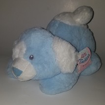 NEW Aurora Baby Blue White Puppy Dog Plush Lovey Li'l Tushies Liam Stuffed Toy - $19.75