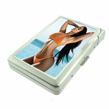 Fiji Pin Up Girls D3 Cigarette Case with Built in Lighter Metal Wallet - £15.58 GBP
