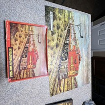 Jig Saw Puzzle J Mar RARE Vintage Santa Fe Train Over 300 Pieces 1940-1950s - £25.67 GBP
