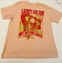 Lainey Wilson Heart Bell Bottom Country Country T-Shirt Size X-Large Pink - £10.12 GBP