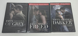 Lot of 3: Fifty Shades of Grey Movies (DVDs) Grey, Freed, Darker, New &amp; Sealed! - £11.78 GBP
